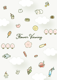 green Loose Cherry Blossom Viewing 07_2