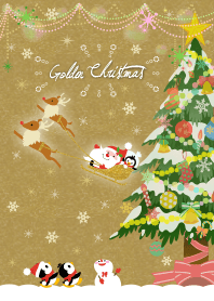 Merry Christmas! Golden Christmas