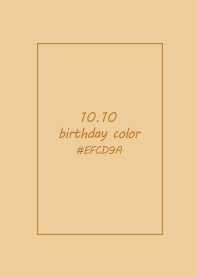 birthday color - October 10