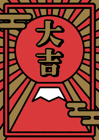 Dai-kichi / Mount Fuji / Red x Gold