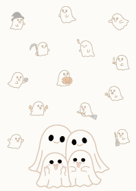 Ghost Family_pattern_white