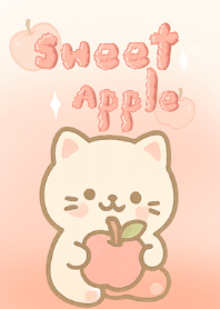 Sweet apple kitten