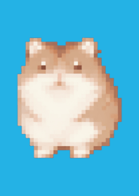 Hamster Pixel Art Theme  Blue 04