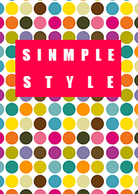 Simple style retro dot