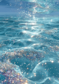 Pink Glittering Shallow Waters