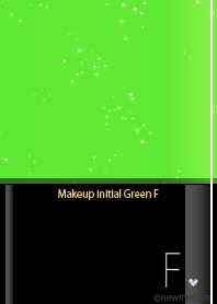 Makeup initial Green F.