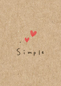 Kraft paper and handwritten hearts.