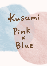 Adult cute dull blue pink art style