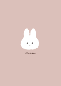 Simple Rabbit PinkOrange BeigeBrown