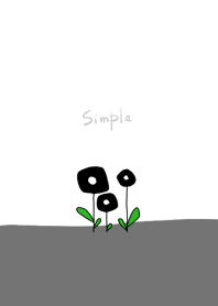 A cute Scandinavian black flower.