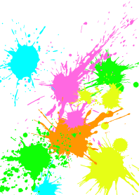 Random fluorescent ink splashes15