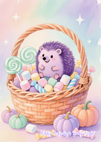 Fluffy Hedgehog Spooky Night