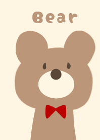 Beige and brown and bear.