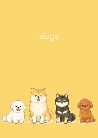 light yellow 犬は癒してくれる01