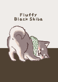 Fluffy Black Shiba Inu Theme2