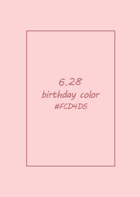 birthday color - June 28