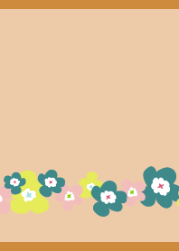 Northern Flowers5 on brown