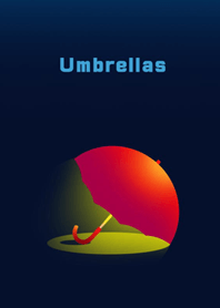 Glowing umbrella