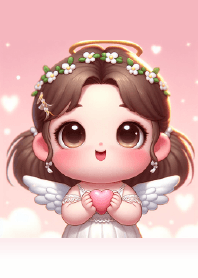Cute female angel