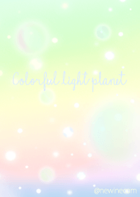 Colorful light planet