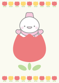Tulip: pink snowman theme 8