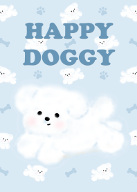 Happy Doggy (Blue)