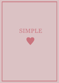 SIMPLE HEART -rosepink beige-