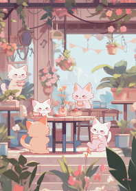 Cat open-air cafe 3