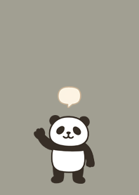Waving Panda | Muted Khaki#11