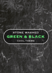 Green and Black stone washed