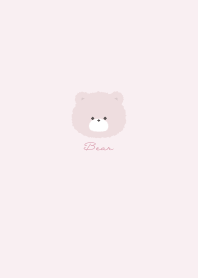 簡單的泰迪熊  草莓牛奶 粉紅色