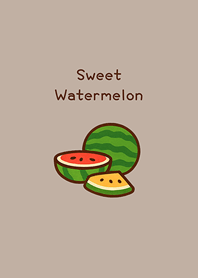 來點消暑西瓜(咖啡色)