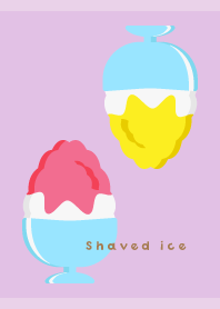 Summer shaved ice02 on light purple