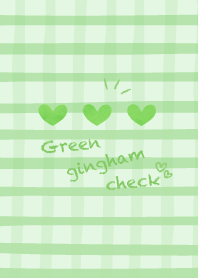 Green gingham check Theme