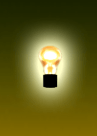Yellow light bulb