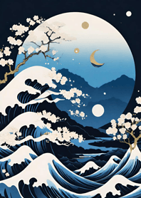 Lukisan Ukiyo-e Gunung NiW0r