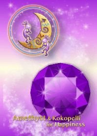 Amethyst & Kokopelli for Happiness