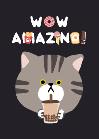Tabby Cat yummy