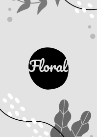 Simple Floral Gray 3