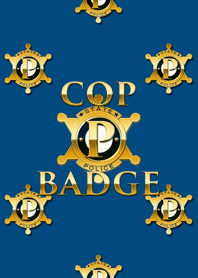 American cop badge (W)