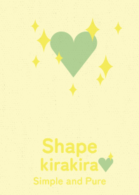 kirakira heart yellow flower