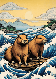 Ukiyo-e - Capybara 1ed795