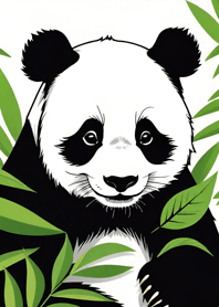 Panda dan bambu Ad2cH