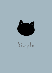 シンプルにゃんこ:ブルーベージュ
