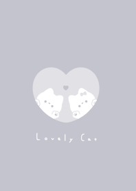 貓和心 / purple gray