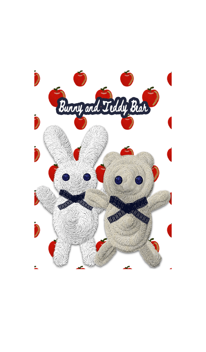 Sweet bunny and teddy bear 02