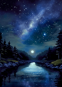 Beautiful starry night view#1669