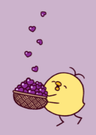 purple heart & funny chick.(dusty)