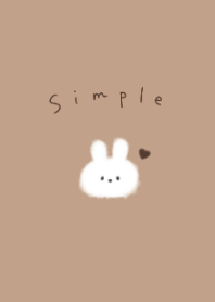 simple fluffy rabbit beige