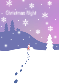 クリスマスの夜のサンタさん